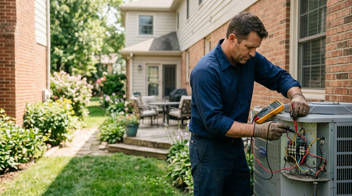 HVAC technician working near Dongola, IL
